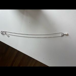 Judith Ripka sterling silver and pearl necklace.